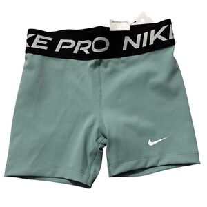 Nike Pro Dri FIT Girls Youth Athletic Shorts Mint Green Size Medium  NWT